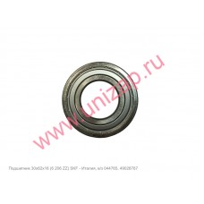 Подшипник 30х62х16 (6 206 ZZ) SKF, в/з 044765, 49028767 Подшипник 30х62х16 (6 206 ZZ) SKF, в/з 044765, 49028767