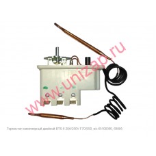 Термостат капиллярный двойной BTS-8 20А/250V F70/S90 Термостат капиллярный двойной BTS-8 20А/250V F70/S90