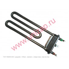 ТЭН 1800W, средний L-195мм., прямой, с отверстием ТЭН 1800W, средний L-195мм., прямой, с отверстием